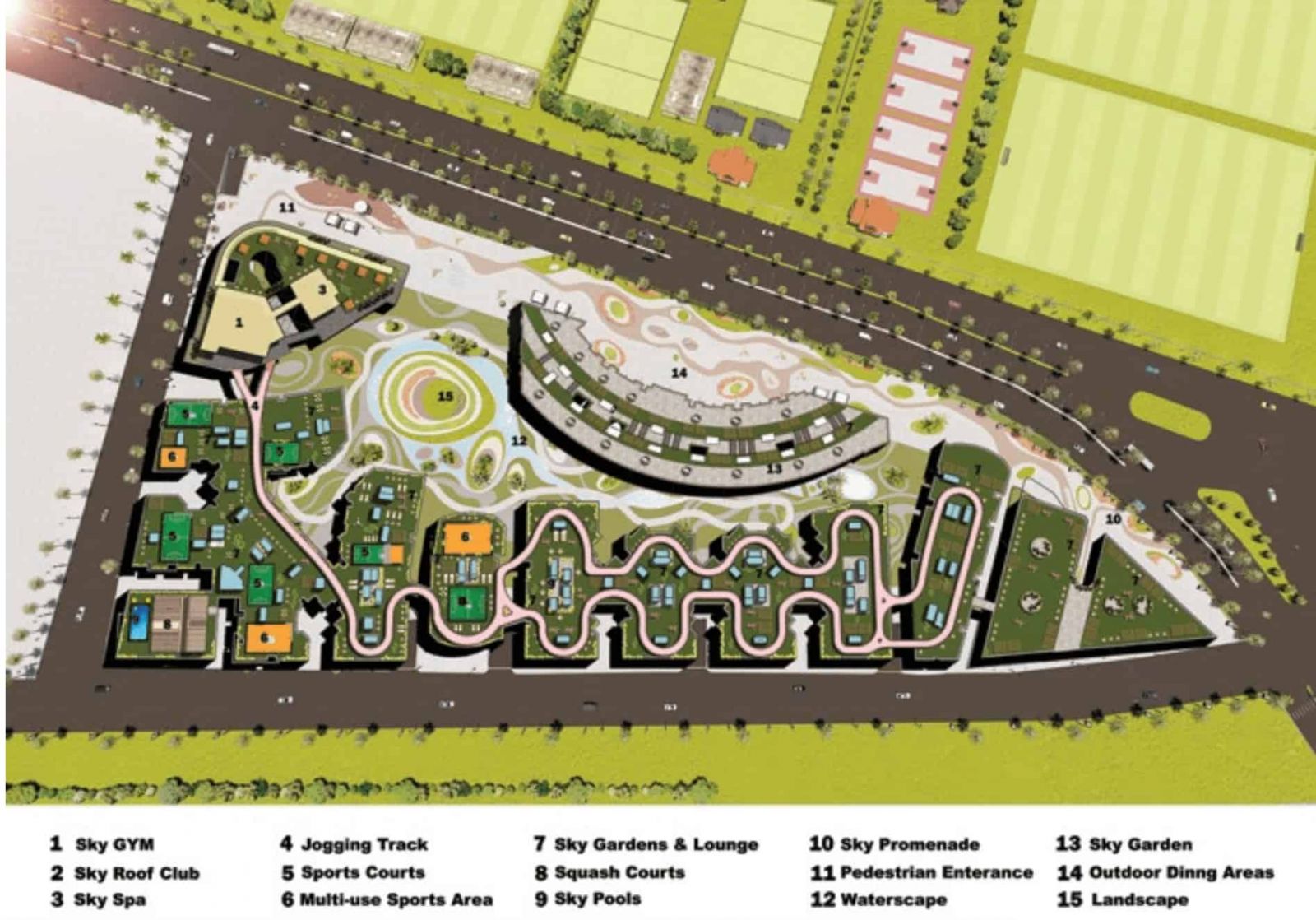 Sky Line Compound Master Plan